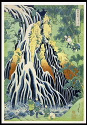 Kirifura-waterval in de Kurokawa-berg, uit de serie 